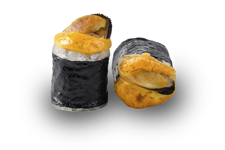 Ролл острый запеченный с мидиями