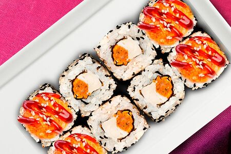 Мидии гриль