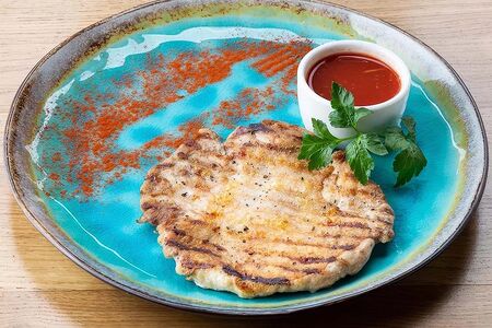 Куриная отбивная на решетке