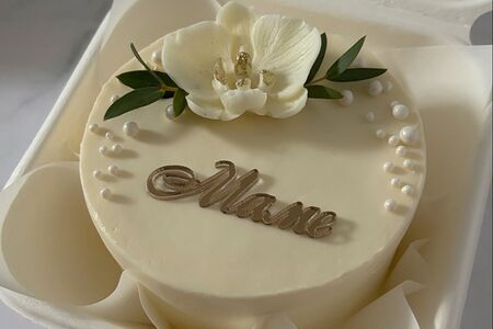 Бенто-торт Маме белый