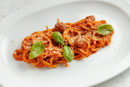 Спагетти Сопрано с фрикадельками