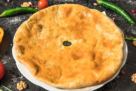 Хачапури со шпинатом и сыром