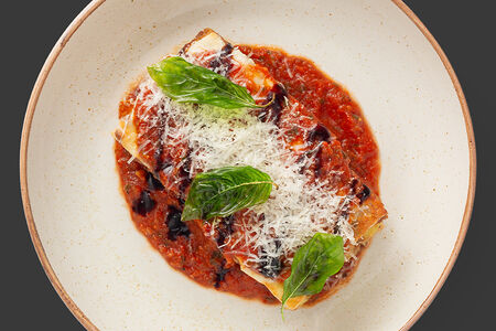 Лазанья с базиликом фри