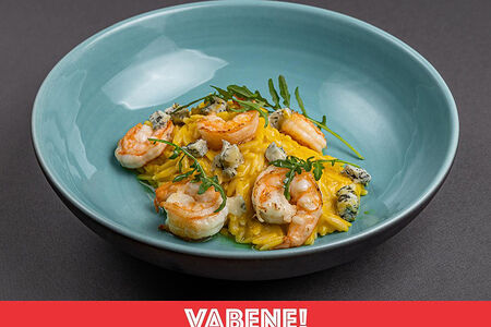 Паста Орзо с креветками