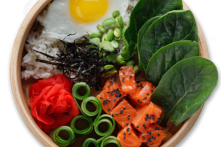 Боул с лососем