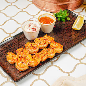 Креветки на мангале