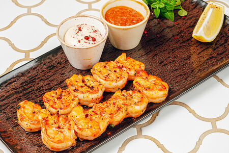 Креветки на мангале