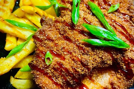 Шницель с фри