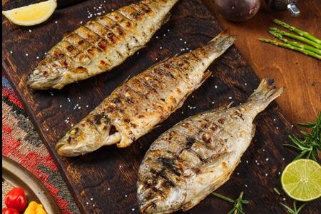 Дорадо на мангале