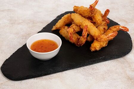 Хрустящие креветки в панировке