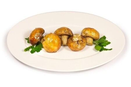 Грибы на мангале