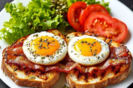 Яичница с беконом