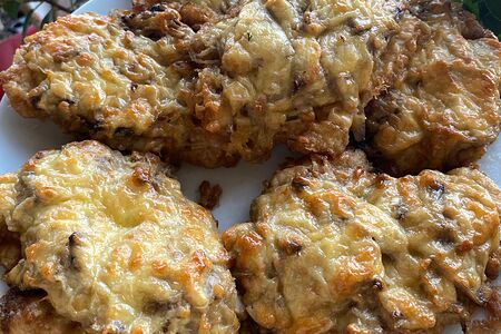 Куриная отбивная Грибы-лук