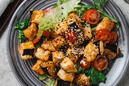 Салат с баклажанами