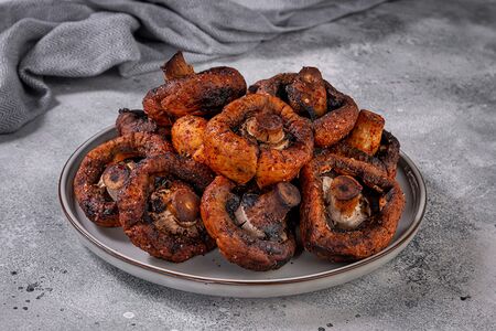 Грибы на мангале