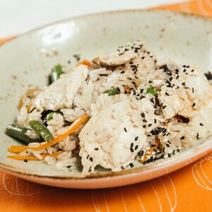 Рис с курицей и овощами