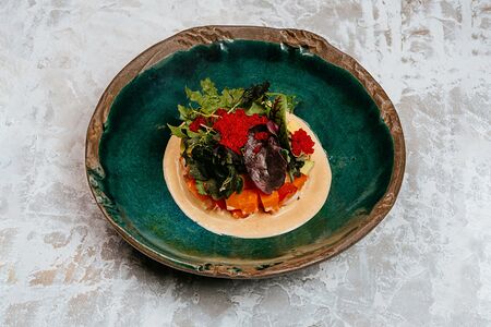 Салат с креветками