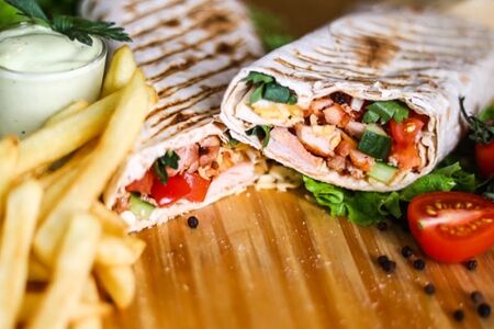 Шаурма с картошкой фри