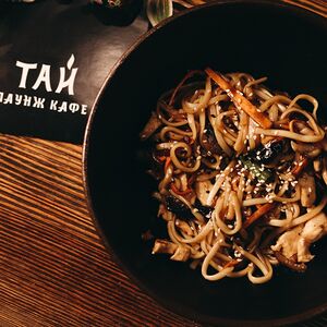 Удон пшеничный с креветками 