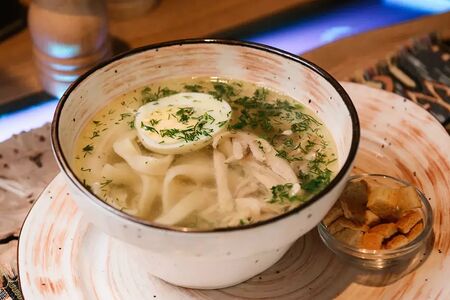 Домашний суп-лапша с курицей