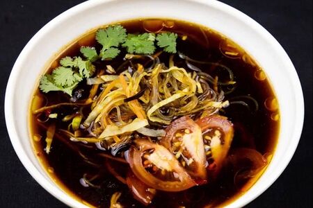 Овощной суп Хан Лю с фунчозой 