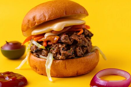 Бургер с говядиной 