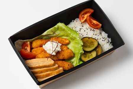 Бенто с креветками