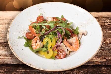 Салат Руккола с креветками