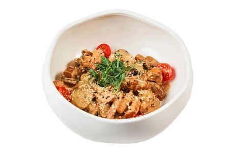 Салат с копченой курицей