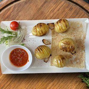 Молодая картошка с курдюком