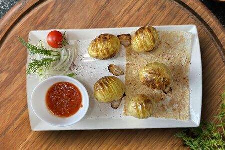 Молодая картошка с курдюком