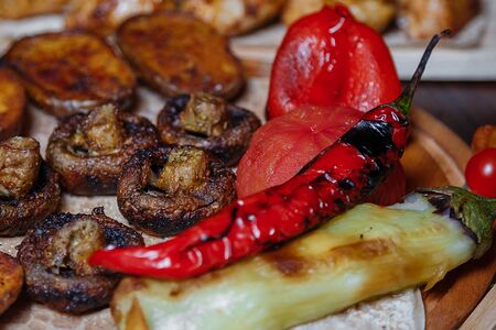 Овощи на мангале
