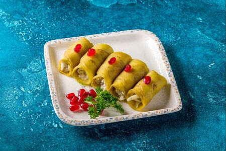 Рулетики из баклажанов