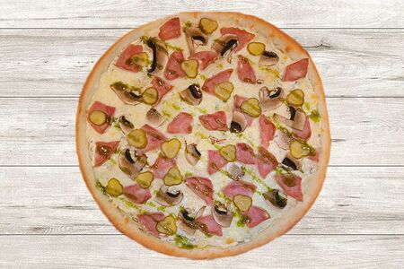 Пицца Ветчина-грибы халяль