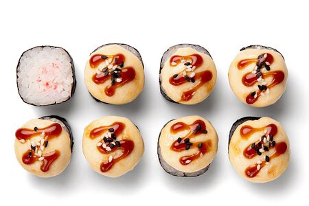 Запечённый мини-ролл с крабом