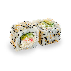 Ролл Калифорния в кунжуте