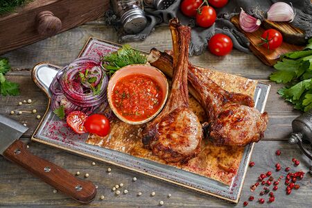 Шашлык из телячьей корейки