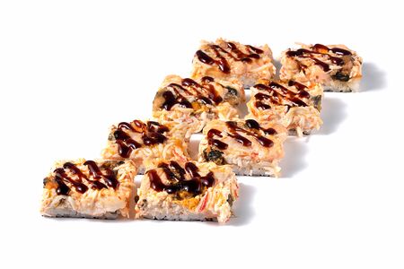 Ролл пицца с морепродуктами