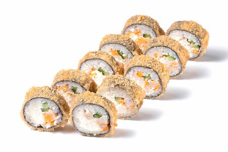 Жаренный ролл с курицей