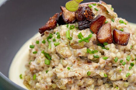 Гречотто из пророщенной зеленой гречки