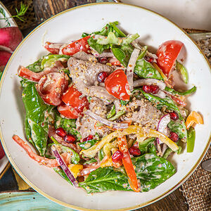 Վրացական աղցան հորթի մսով