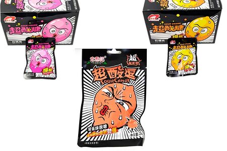 Кислые леденцы Luxing в ассортименте 