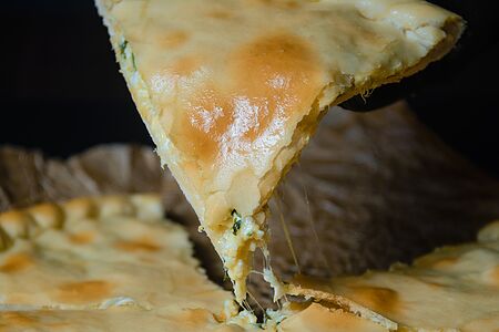 Осетинский Пирог с сыром и зеленью