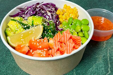 Поке с лососем