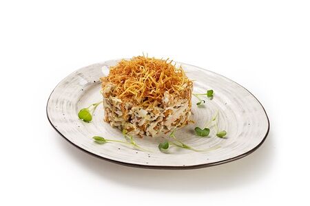 Салат с копченой курицей