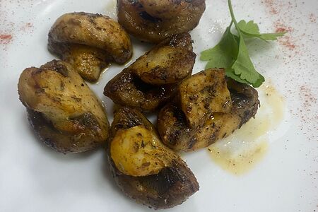 Шампиньоны гриль