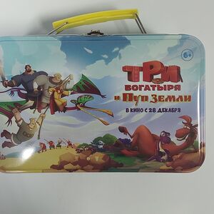 Попкорн карамельный в ланч-боксе Три богатыря