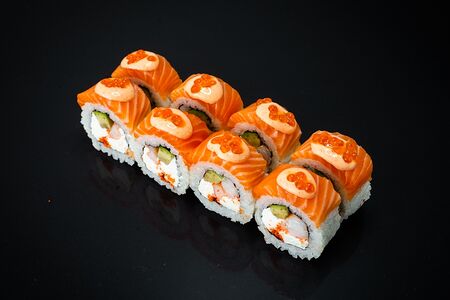 Филадельфия с красной икрой