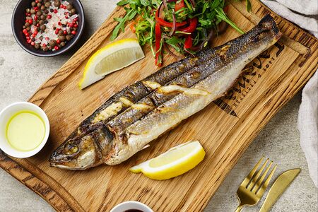 Сибас на углях