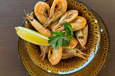 Креветки жареные 